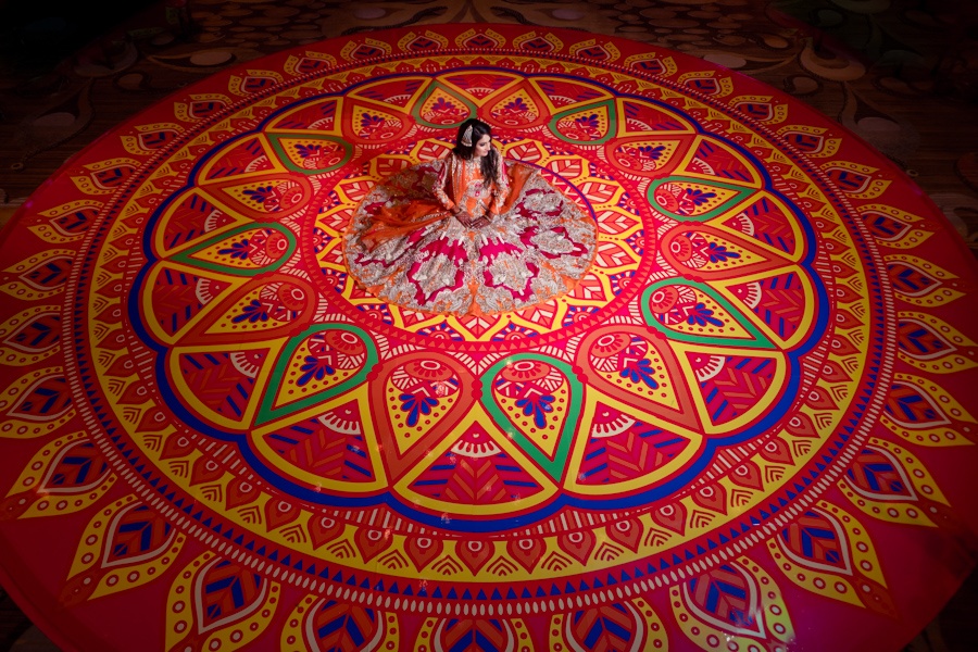 Indian Wedding Reception Dance Floor